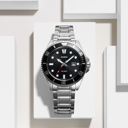 CASIO COLLECTION & VINTAGE MDV-107D-1A1VEF Date Armbanduhr 46 mm ansicht-2