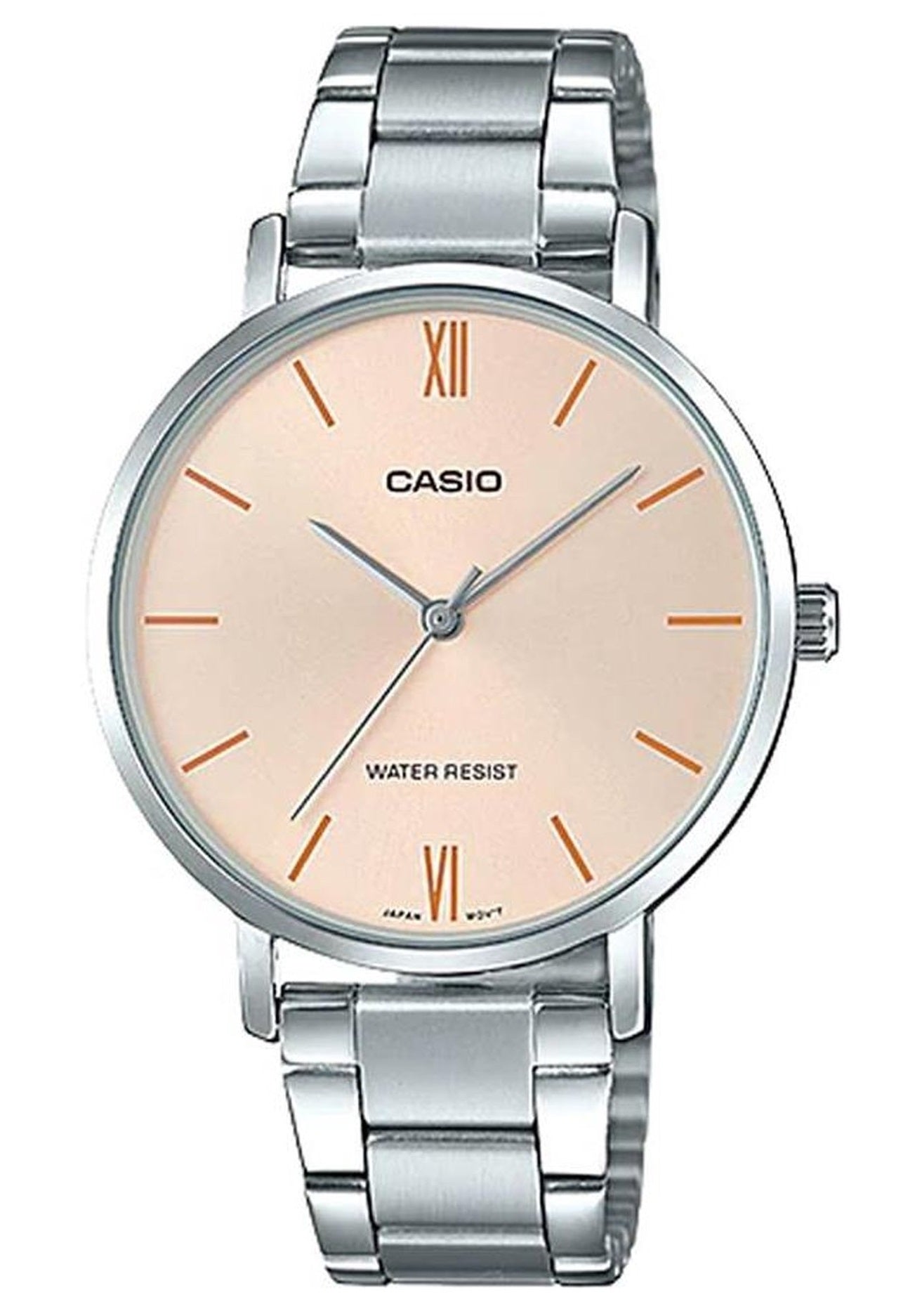 CASIO COLLECTION & VINTAGE MINIMAL - ANTIQUE PINK LTP-VT01D-4BUDF Only Time Armbanduhr 34 mm Rosa