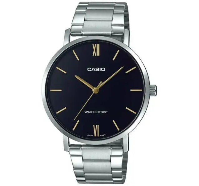CASIO COLLECTION & VINTAGE MINIMAL - BLACK Damen Quarzuhr aus Edelstahl mit SS Bracelet 34 mm – Produktansicht