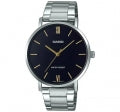 CASIO COLLECTION & VINTAGE MINIMAL - BLACK Damen Quarzuhr aus Edelstahl mit SS Bracelet 34 mm – Seitenansicht
