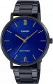 CASIO COLLECTION & VINTAGE MINIMAL - BLUE MTP-VT01B-2BUDF Only Time Armbanduhr 40 mm Schwarz ansicht-3