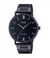CASIO COLLECTION & VINTAGE MINIMAL - FULL BLACK Herren Quarzuhr aus Edelstahl mit SS IP Black – Seitenansicht