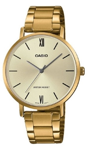 CASIO COLLECTION & VINTAGE MINIMAL GOLD - GOLD Damen Quarzuhr aus Edelstahl mit SS IP Gold 34 – Produktansicht