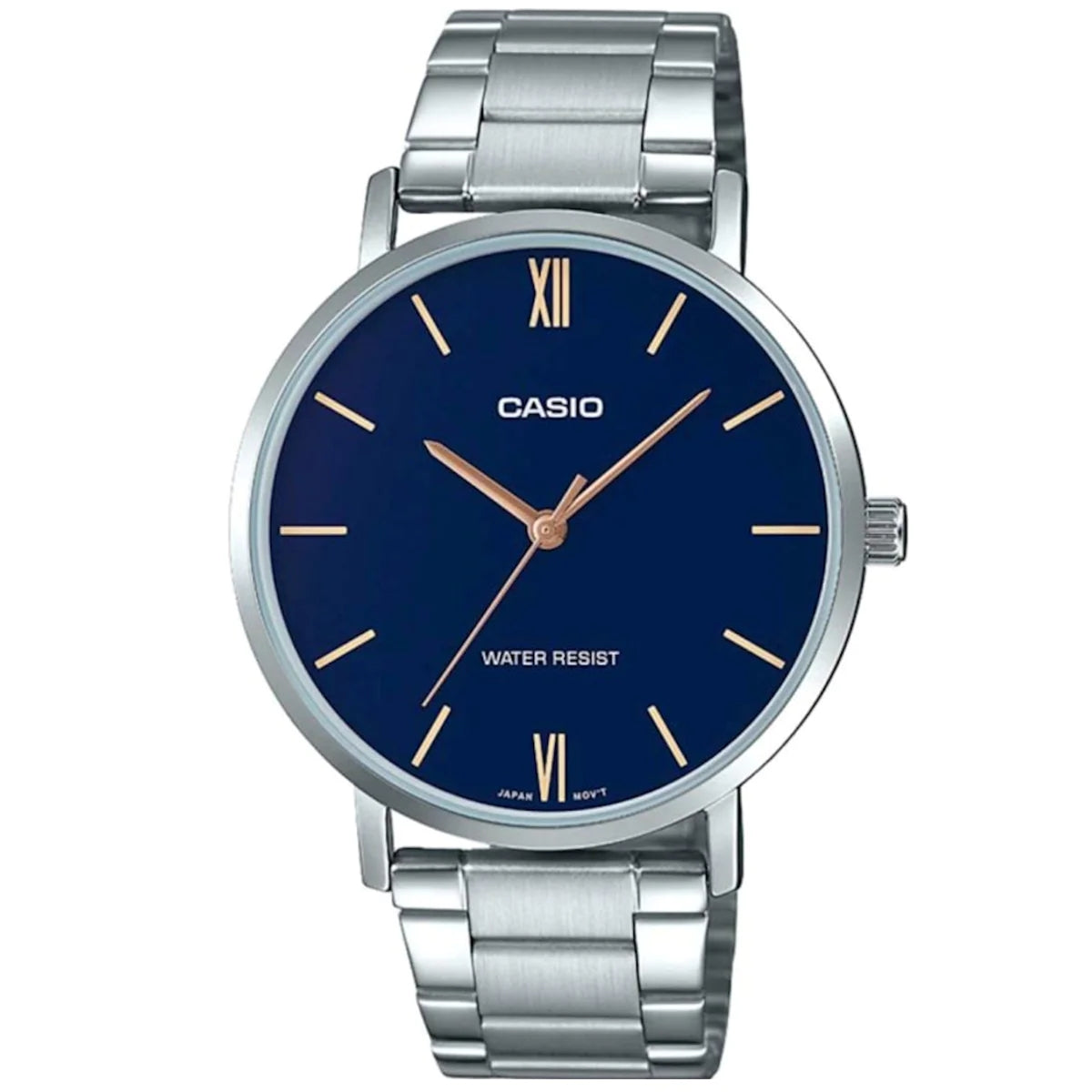 CASIO COLLECTION & VINTAGE MINIMAL - PETROL BLUE Damen Quarzuhr aus Edelstahl mit SS Bracelet – Produktansicht