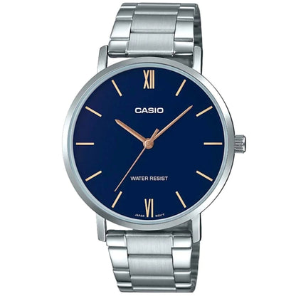 CASIO COLLECTION & VINTAGE MINIMAL - PETROL BLUE Damen Quarzuhr aus Edelstahl mit SS Bracelet – Produktansicht