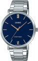 CASIO COLLECTION & VINTAGE MINIMAL - PETROL BLUE Herren Quarzuhr aus Edelstahl mit SS Bracelet – Seitenansicht