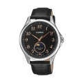 CASIO COLLECTION & VINTAGE MOONPHASES - SILVER LEATHER MTP-M110L-1AVER Moonphase Armbanduhr 42.5 mm Silber ansicht-3
