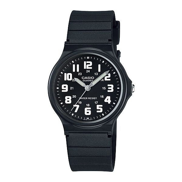 CASIO COLLECTION & VINTAGE MQ-71 - BLACK Unisex Quarzuhr aus Kunststoff mit Resin 35 mm – Produktansicht