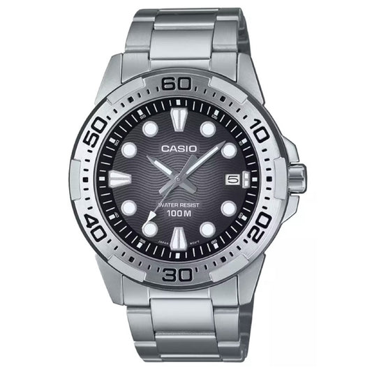 CASIO COLLECTION & VINTAGE Herren Quarzuhr mit Datum aus Edelstahl mit SS Bracelet 44 mm – Produktansicht