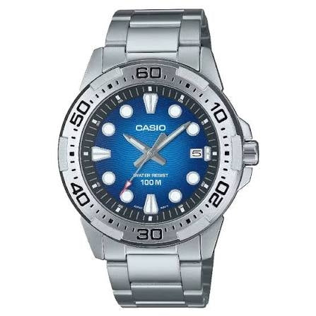 CASIO COLLECTION & VINTAGE Herren Quarzuhr mit Datum aus Edelstahl mit SS Bracelet 44 mm – Produktansicht
