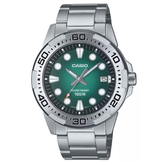 CASIO COLLECTION & VINTAGE Herren Quarzuhr mit Datum aus Edelstahl mit SS Bracelet 44 mm – Produktansicht