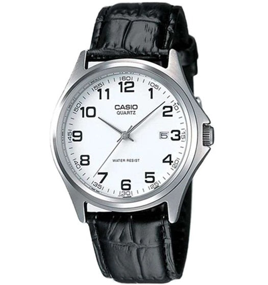 CASIO COLLECTION & VINTAGE MTP-1183E-7BDF Date Armbanduhr 38.5 mm Weiss ansicht-3