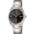 CASIO COLLECTION & VINTAGE Herren Quarzuhr mit Datum aus Edelstahl mit SS Bracelet 38.5 mm – Seitenansicht