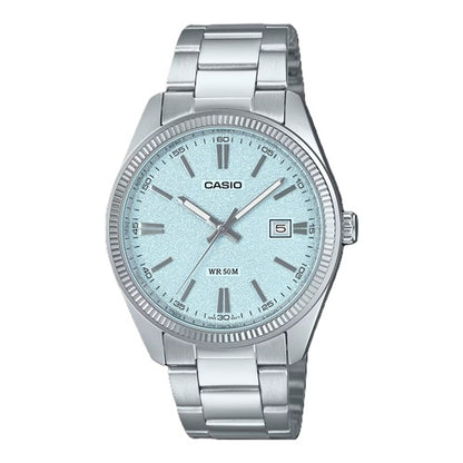 CASIO COLLECTION & VINTAGE MTP-1302DA-2A2VDF Date Armbanduhr 38.5 mm Blau