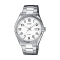 CASIO COLLECTION & VINTAGE MTP-1302PD-7BVEF Date Armbanduhr 38.5 mm Weiss ansicht-3