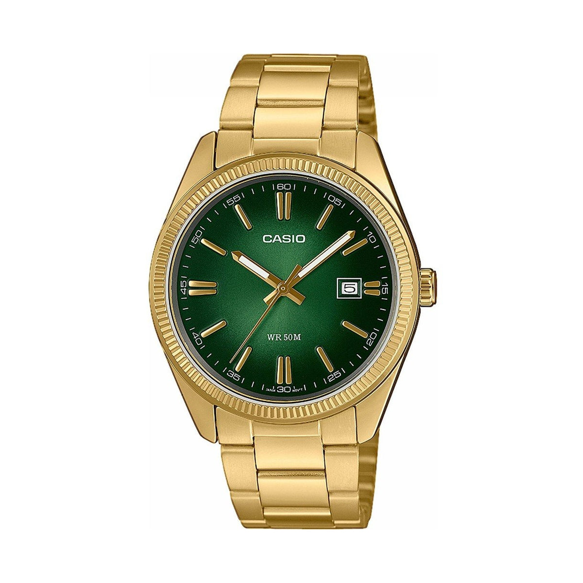 CASIO COLLECTION & VINTAGE MTP-1302PGC-3AVEF Date Armbanduhr 38.5 mm Gold ansicht-2