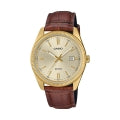 CASIO COLLECTION & VINTAGE MTP-1302PGL-9AVEF Date Armbanduhr 38.5 mm Gold ansicht-3