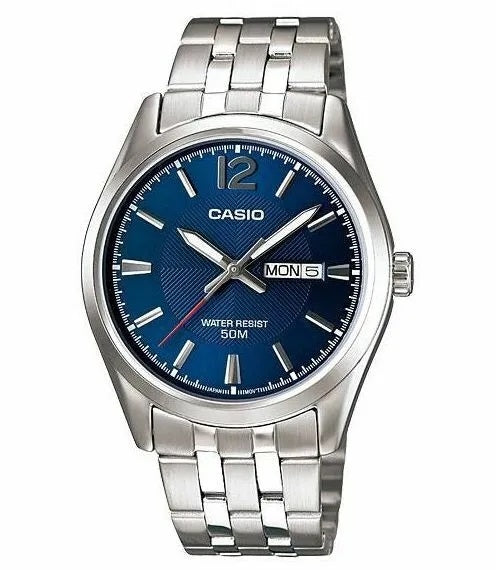 CASIO COLLECTION & VINTAGE Herren Quarzuhr mit Datum aus Edelstahl mit SS Bracelet 38 mm – Produktansicht