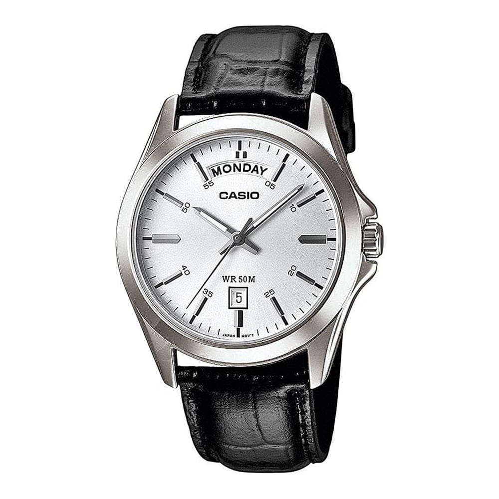 CASIO COLLECTION & VINTAGE MTP-1370L-7AVDF Day & Date Armbanduhr 40 mm Weiss ansicht-3