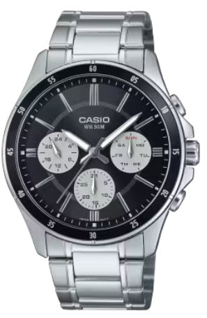 CASIO COLLECTION & VINTAGE Herren Quarzuhr mit Datum aus Edelstahl mit SS Bracelet 43.5 mm – Produktansicht