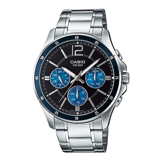 CASIO COLLECTION & VINTAGE MTP-1374D-2AVDF Multifunction Armbanduhr 43.5 mm Schwarz