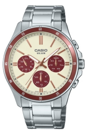 CASIO COLLECTION & VINTAGE Herren Quarzuhr mit Datum aus Edelstahl mit SS Bracelet 43.5 mm – Produktansicht
