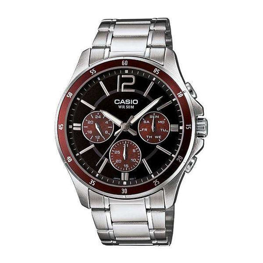CASIO COLLECTION & VINTAGE MTP-1374D-5AVDF Multifunction Armbanduhr 43.5 mm Schwarz