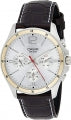 CASIO COLLECTION & VINTAGE Herren Quarzuhr aus Edelstahl mit Lederarmband 43.5 mm – Seitenansicht