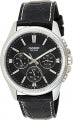 CASIO COLLECTION & VINTAGE Herren Quarzuhr aus Silber 925 mit Lederarmband 42 mm MTP-1375L-1AVDF – Seitenansicht