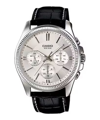 CASIO COLLECTION & VINTAGE MTP-1375L-7AVDF Multifunction Armbanduhr 42 mm Weiss