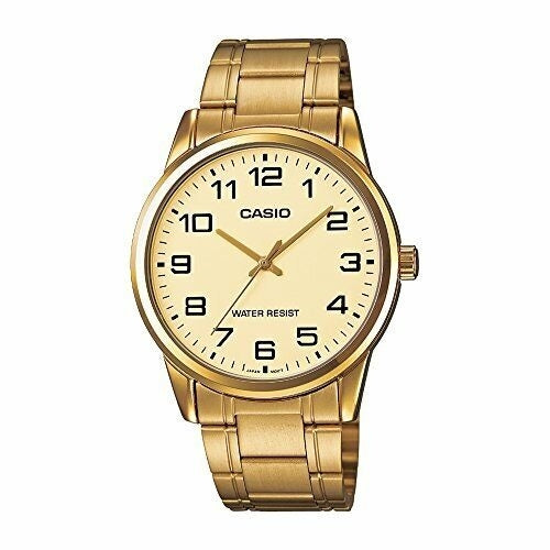 CASIO COLLECTION & VINTAGE MTP-V001G-9BUDF Only Time Armbanduhr 38 mm Gold