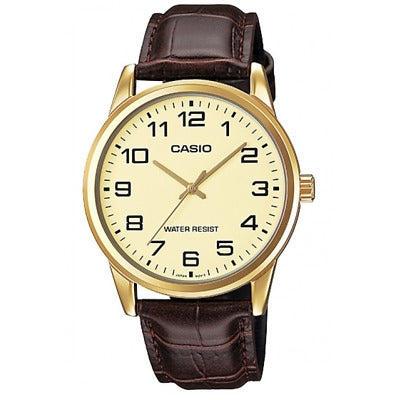 CASIO COLLECTION & VINTAGE MTP-V001GL-9BUDF Only Time Armbanduhr 38 mm Gold