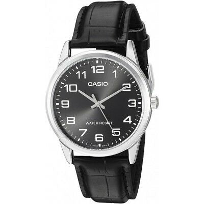 CASIO COLLECTION & VINTAGE MTP-V001L-1BUDF Only Time Armbanduhr 38 mm Schwarz