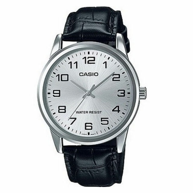 CASIO COLLECTION & VINTAGE Herren Quarzuhr aus Leder 38 mm MTP-V001L-7BUDF – Produktansicht