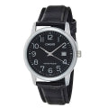 CASIO COLLECTION & VINTAGE MTP-V002L-1BUDF Date Armbanduhr 37 mm Schwarz ansicht-3