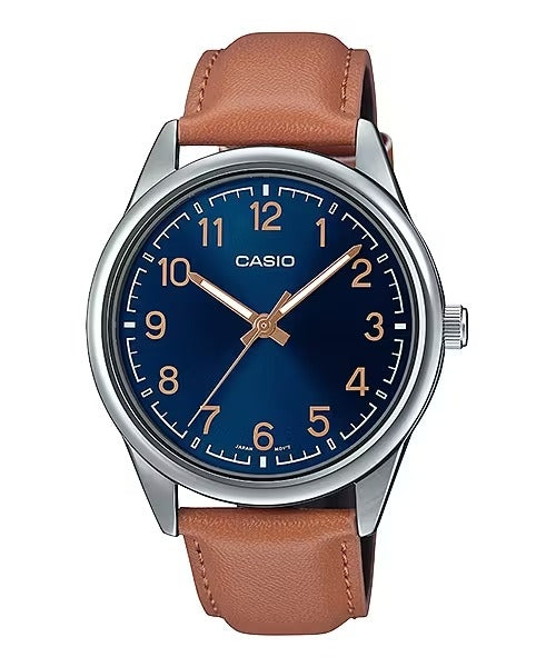 CASIO COLLECTION & VINTAGE MTP-V005L-2B4UDF Only Time Armbanduhr 40 mm Blau