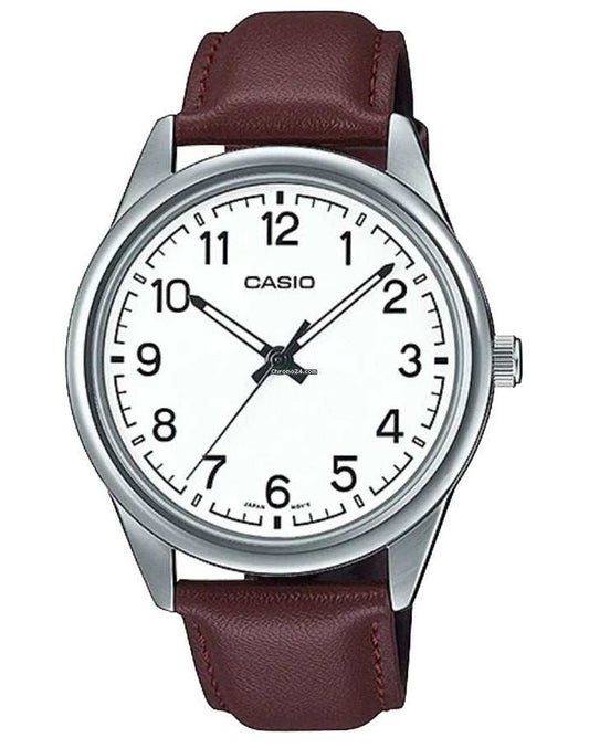 CASIO COLLECTION & VINTAGE MTP-V005L-7B4UDF Only Time Armbanduhr 40 mm Weiss