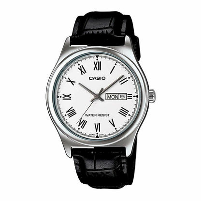 CASIO COLLECTION & VINTAGE MTP-V006L-7BUDF Analoguhr Armbanduhr 38 mm Weiss