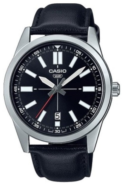 CASIO COLLECTION & VINTAGE MTP-VD02L-1EUDF Date Armbanduhr 41 mm Schwarz