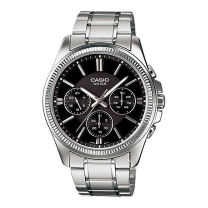 CASIO COLLECTION & VINTAGE MULTIFUNCTION CALENDAR - BLACK Herren Quarzuhr mit Datum aus – Produktansicht