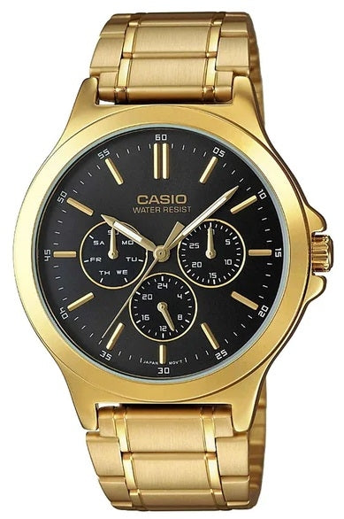 CASIO COLLECTION & VINTAGE MULTIFUNCTION GOLD MTP-V300G-1AUDF Day - Date - 24H Armbanduhr 41.5 mm Gold