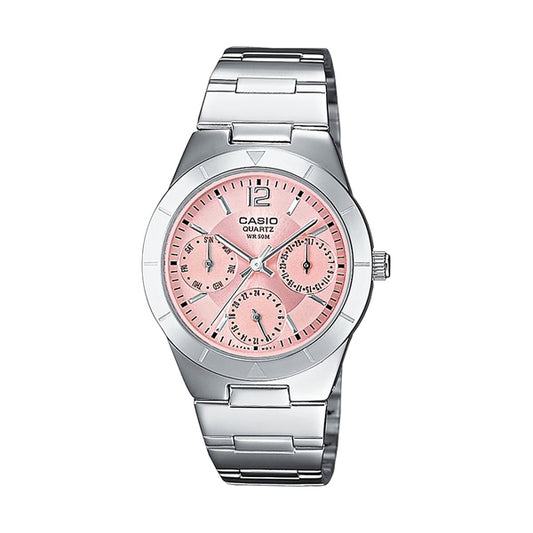 CASIO COLLECTION & VINTAGE MULTIFUNCTION LADY - PINK LTP-2069D-4AVEG Calendar Armbanduhr 36 mm Rosa