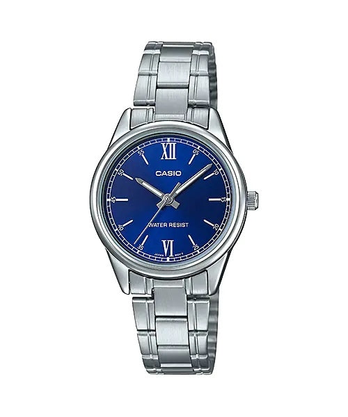 CASIO COLLECTION & VINTAGE ONLY TIME LADY - BLUE LTP-V005D-2B2UDF Only Time Armbanduhr 28 mm Blau