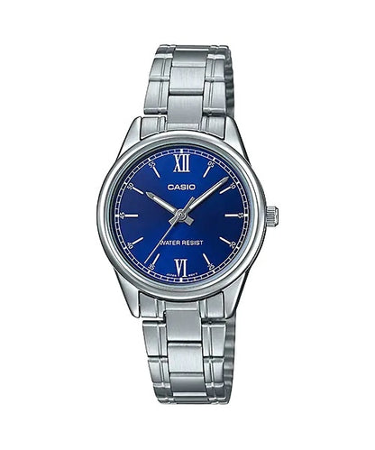 CASIO COLLECTION & VINTAGE ONLY TIME LADY - BLUE LTP-V005D-2B2UDF Only Time Armbanduhr 28 mm Blau