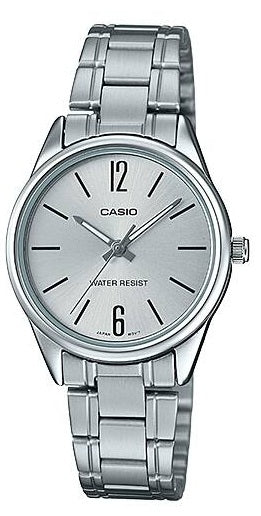CASIO COLLECTION & VINTAGE ONLY TIME LADY - SILVER LTP-V005D-7BUDF Only Time Armbanduhr 28 mm Silber