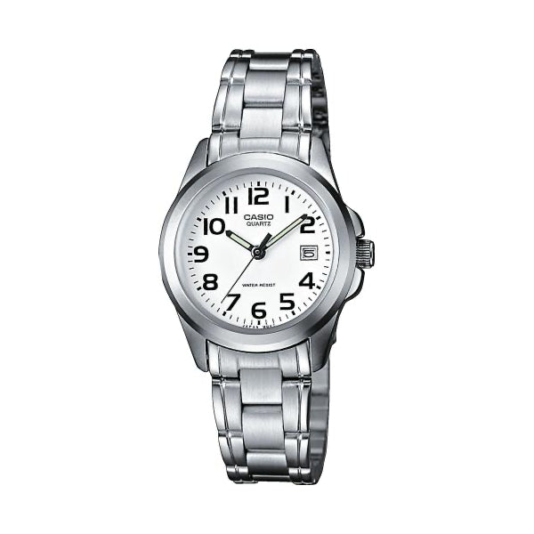 CASIO COLLECTION & VINTAGE ONLY TIME SILVER LTP-1259PD-7BEG Only Time Armbanduhr 28 mm Silber ansicht-2