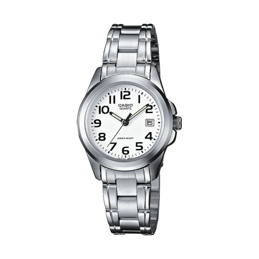 CASIO COLLECTION & VINTAGE ONLY TIME SILVER LTP-1259PD-7BEG Only Time Armbanduhr 28 mm Silber ansicht-2