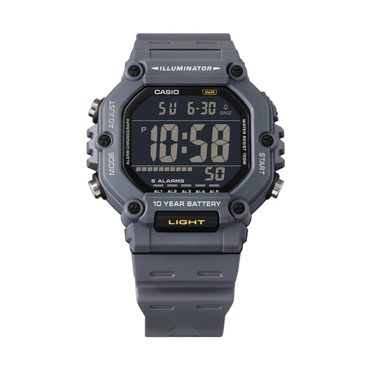 CASIO COLLECTION & VINTAGE OVERSIZE 10 YEARS BATTERY - AVIO Herren Quarzuhr aus Kunststoff mit – Produktansicht