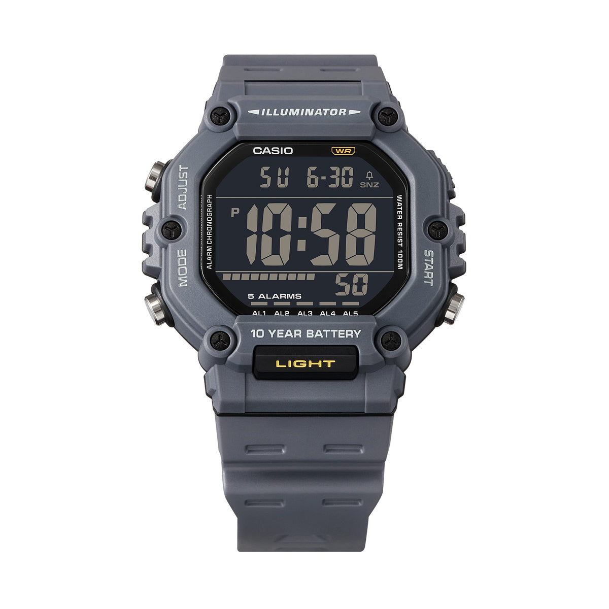 CASIO COLLECTION & VINTAGE OVERSIZE 10 YEARS BATTERY - AVIO AE-1600H-8BVEF Multifunction Armbanduhr 49.5 mm ansicht-2