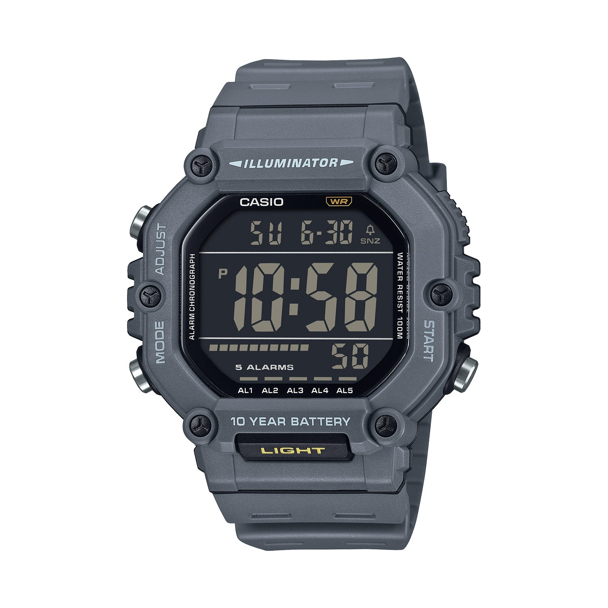 CASIO COLLECTION & VINTAGE OVERSIZE 10 YEARS BATTERY - AVIO AE-1600H-8BVEF Multifunction Armbanduhr 49.5 mm ansicht-3